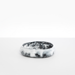 Dinosaur Designs Medium Rock Bowl in White Marble color resin