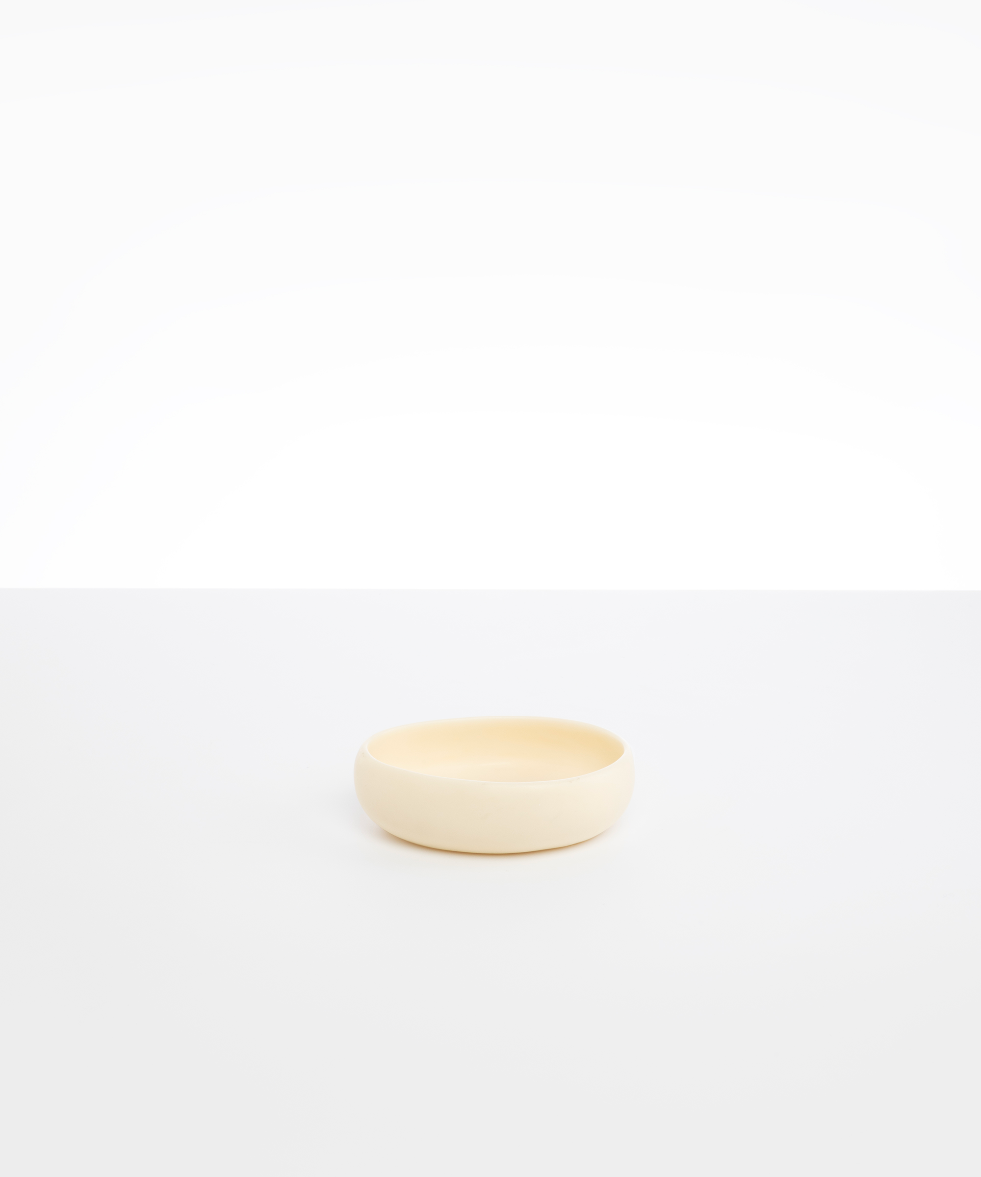 Dinosaur Designs Small Rock Bowl in Cream color resin