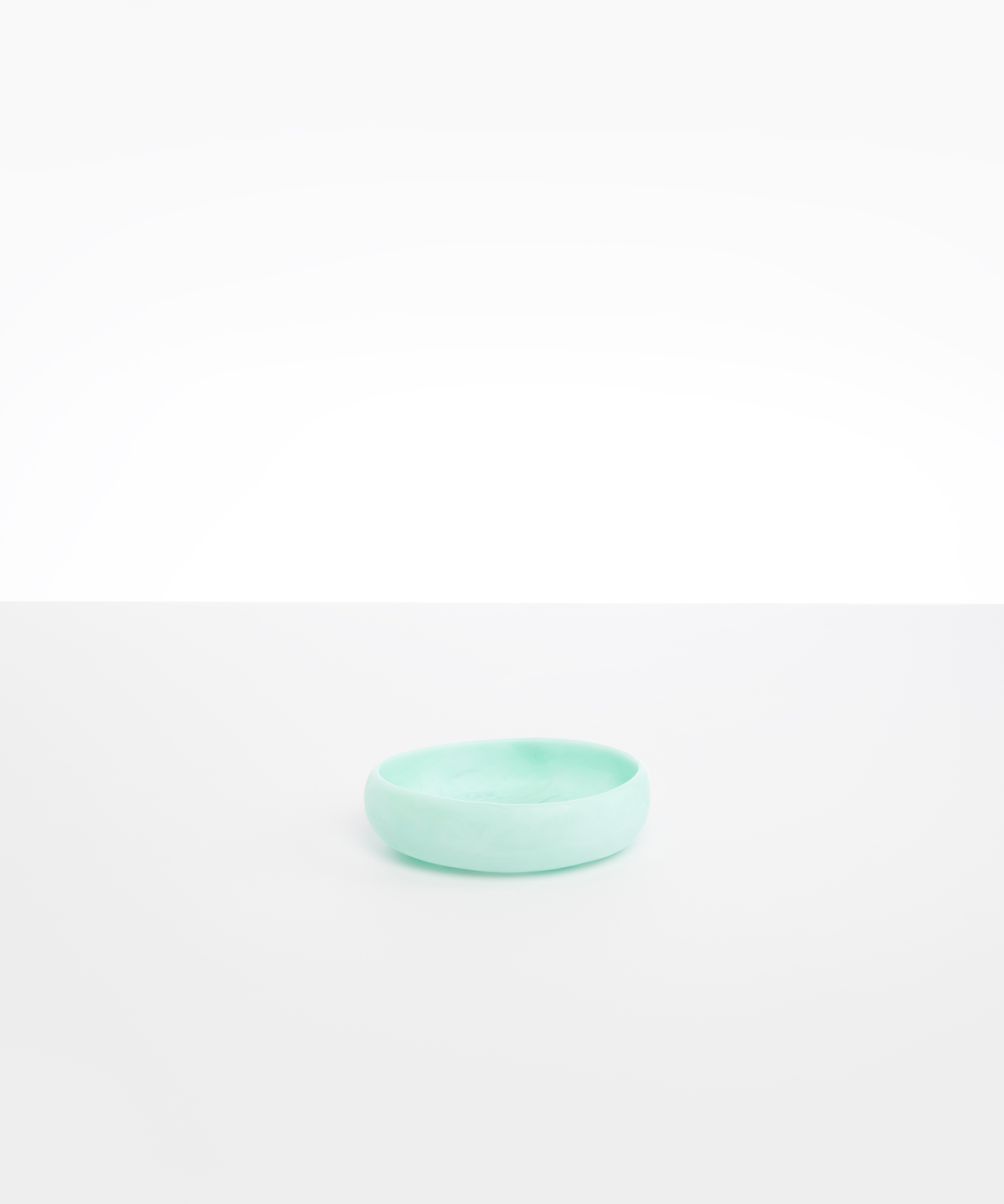Dinosaur Designs Small Rock Bowl in Mint color resin