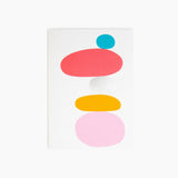 Dinosaur Designs Pebbles Greeting Card in Multi Bright color resin