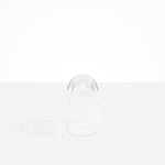 Dinosaur Designs colored Glass Pebble Carafe cup and jug set in transparent clear.
