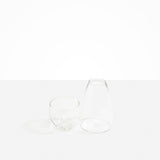 Dinosaur Designs Glass Pebble Carafe in Clear color resin