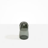 Dinosaur Designs colored Glass Pebble Carafe cup and jug set in transparent black.