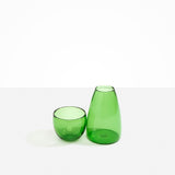 Dinosaur Designs Glass Pebble Carafe in Green color resin