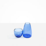 Dinosaur Designs Glass Pebble Carafe in Light Blue color resin