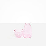 Dinosaur Designs Glass Pebble Carafe in Pink color resin
