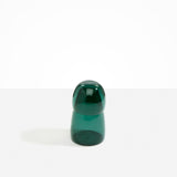 Dinosaur Designs colored Glass Pebble Carafe cup and jug set in transparent teal green.