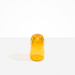 Dinosaur Designs colored Glass Pebble Carafe cup and jug set in transparent yellow.
