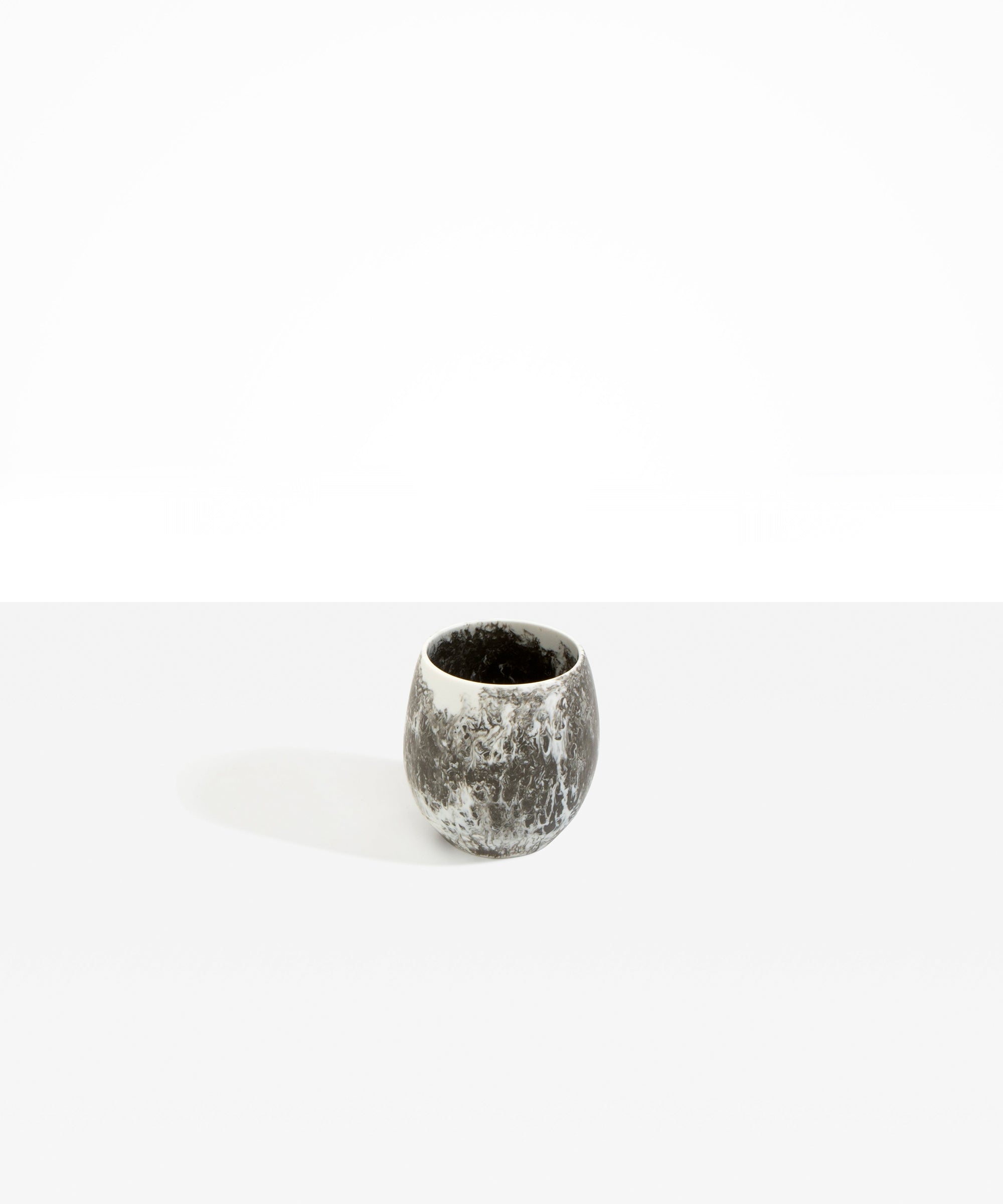 Dinosaur Designs Large Rock Cup in Granite color resin