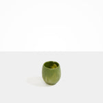 Dinosaur Designs Large Rock Cup in Olive color resin