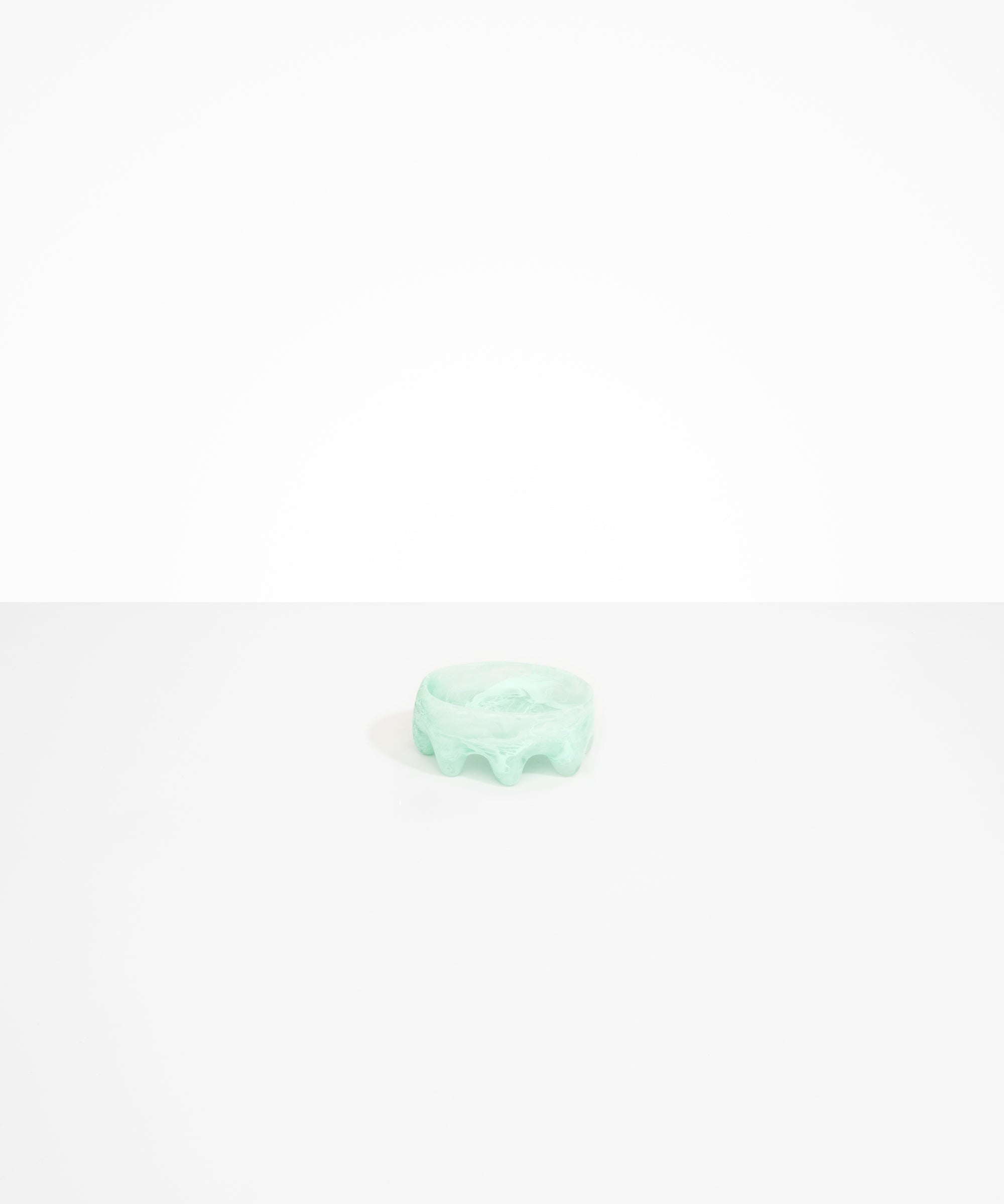 Dinosaur Designs Crown Dish in Mint color resin