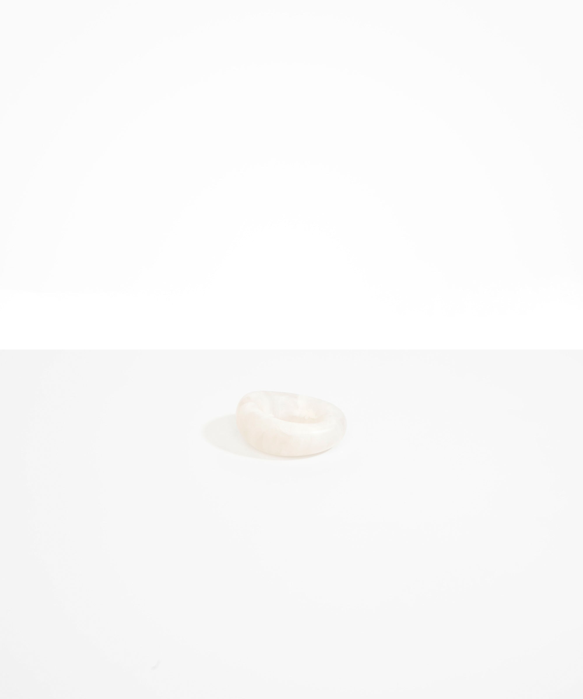 Dinosaur Designs Small Drift Dish in Chalk Swirl color resin