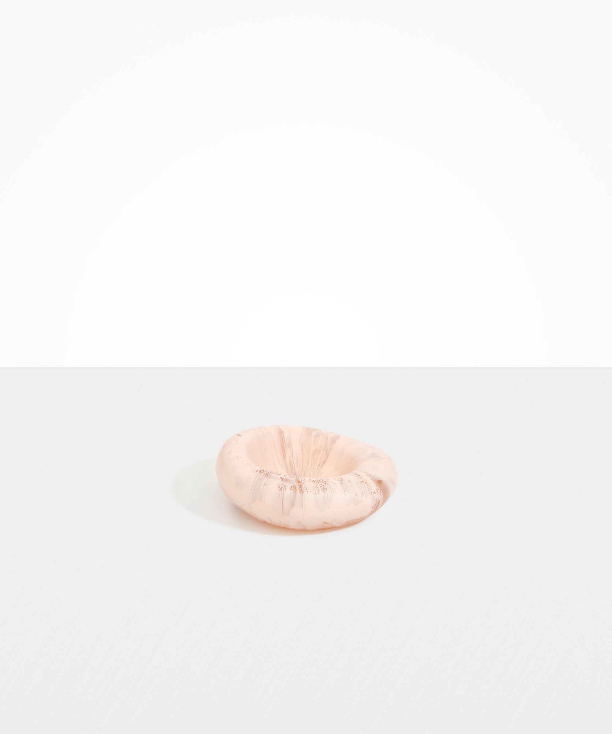 Dinosaur Designs Drift Dish in Rose Swirl color resin