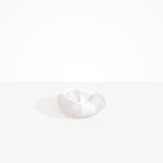 Dinosaur Designs Drift Dish in Snow Swirl color resin