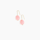 Dinosaur Designs Earth Wire Earrings in Parakeet color resin with Gold-Filled Material