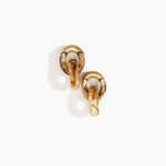Dinosaur Designs Small Rock Chain Earrings in Light Horn color resin with Brushed Nano-Coated Brass Material