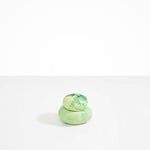 Dinosaur Designs Medium Pebble Jar in Grass color resin