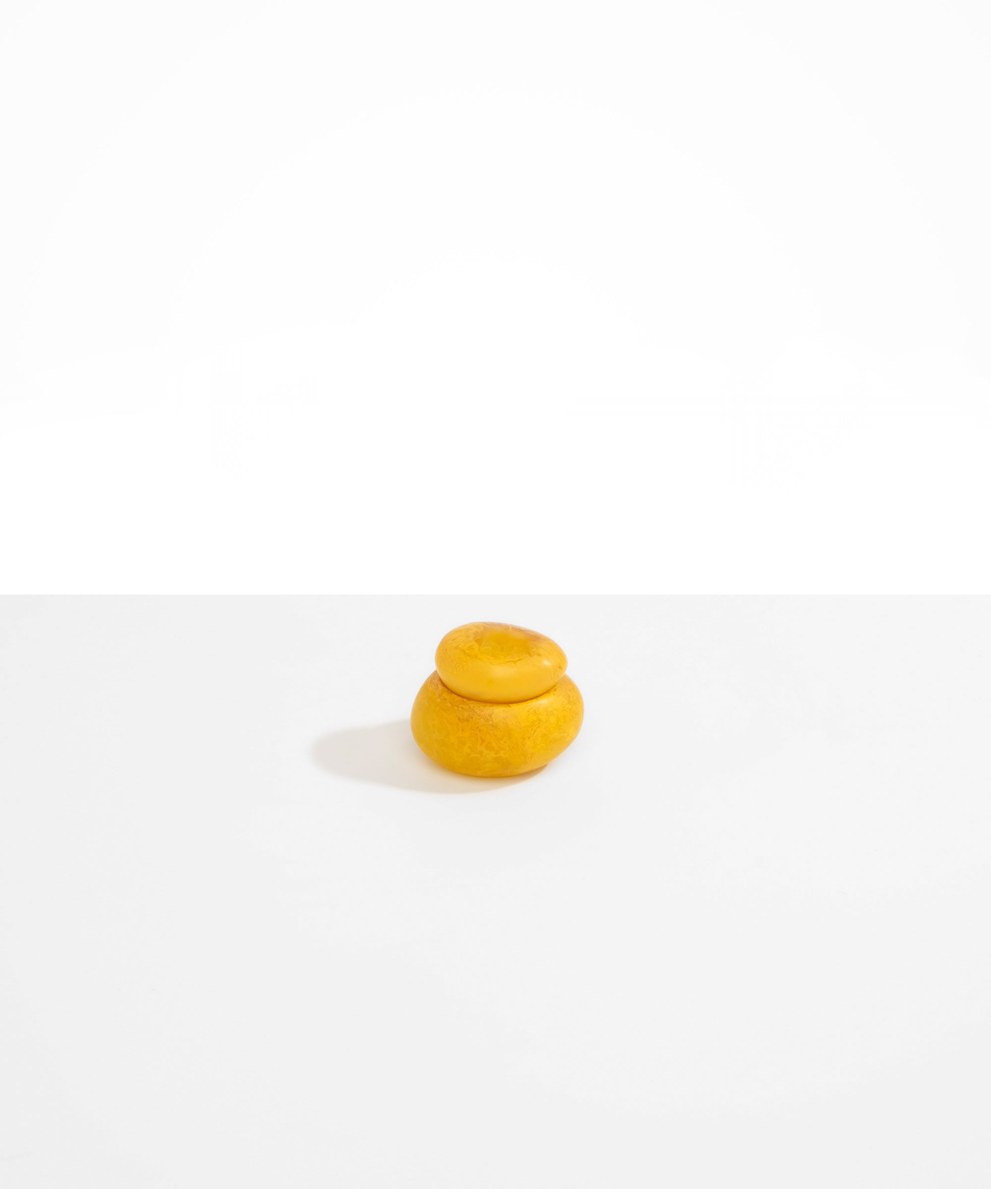 Dinosaur Designs Small Pebble Jar in Honeycomb color resin