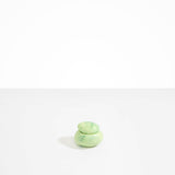 Dinosaur Designs Small Pebble Jar in Grass color resin