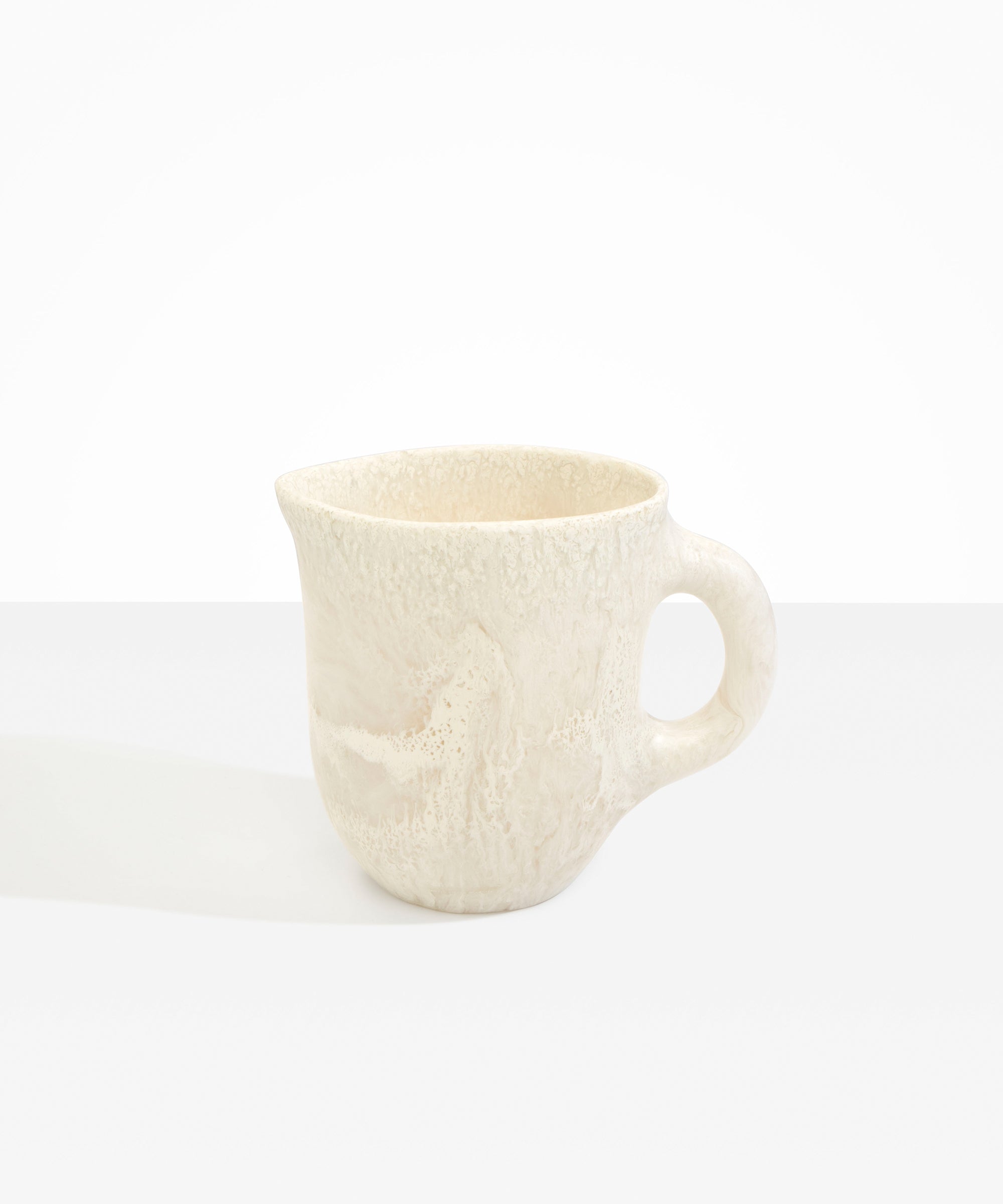 Dinosaur Designs Large Rock Jug in Chalk Swirl color resin