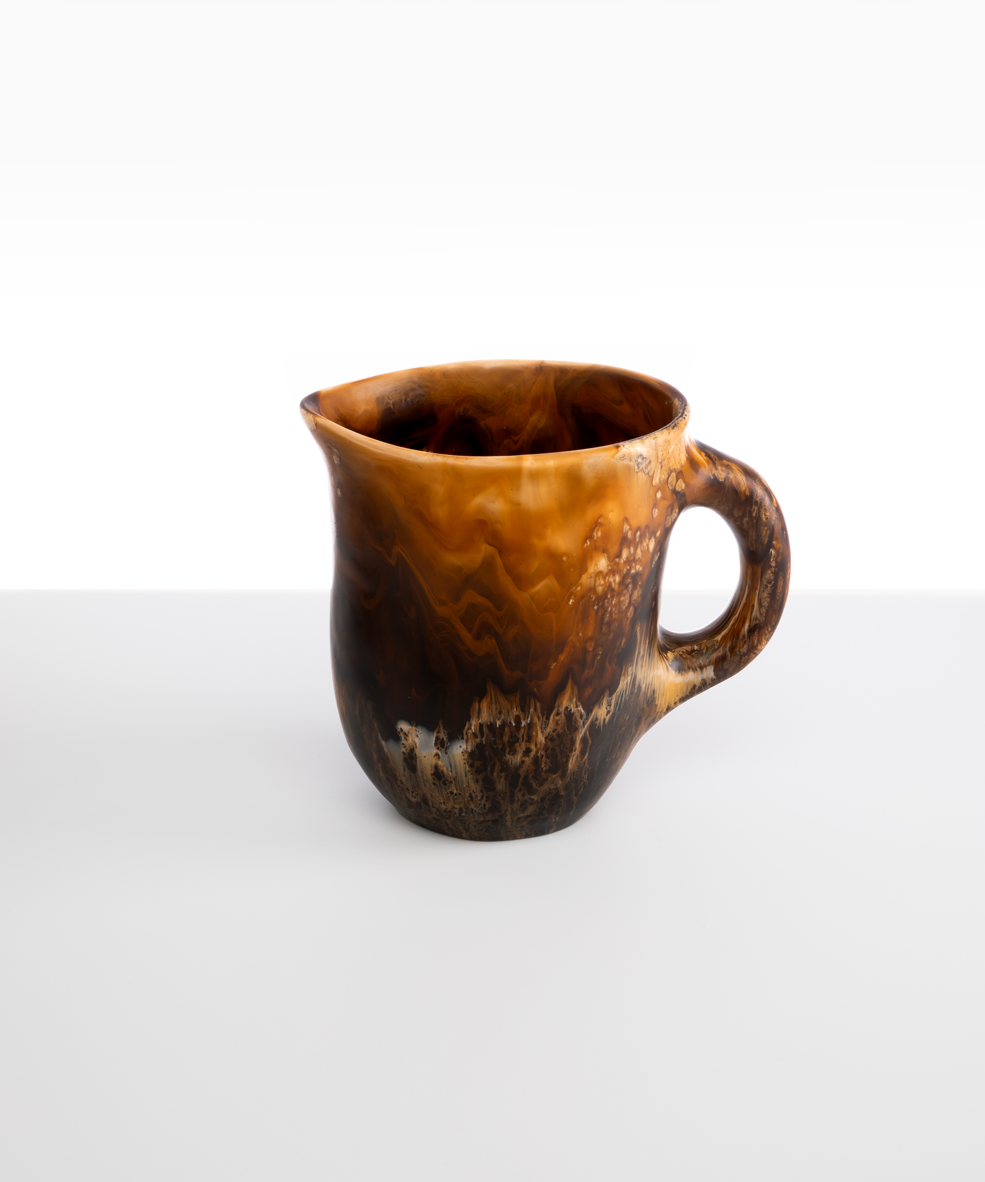Dinosaur Designs Large Rock Jug in Dark Horn color resin