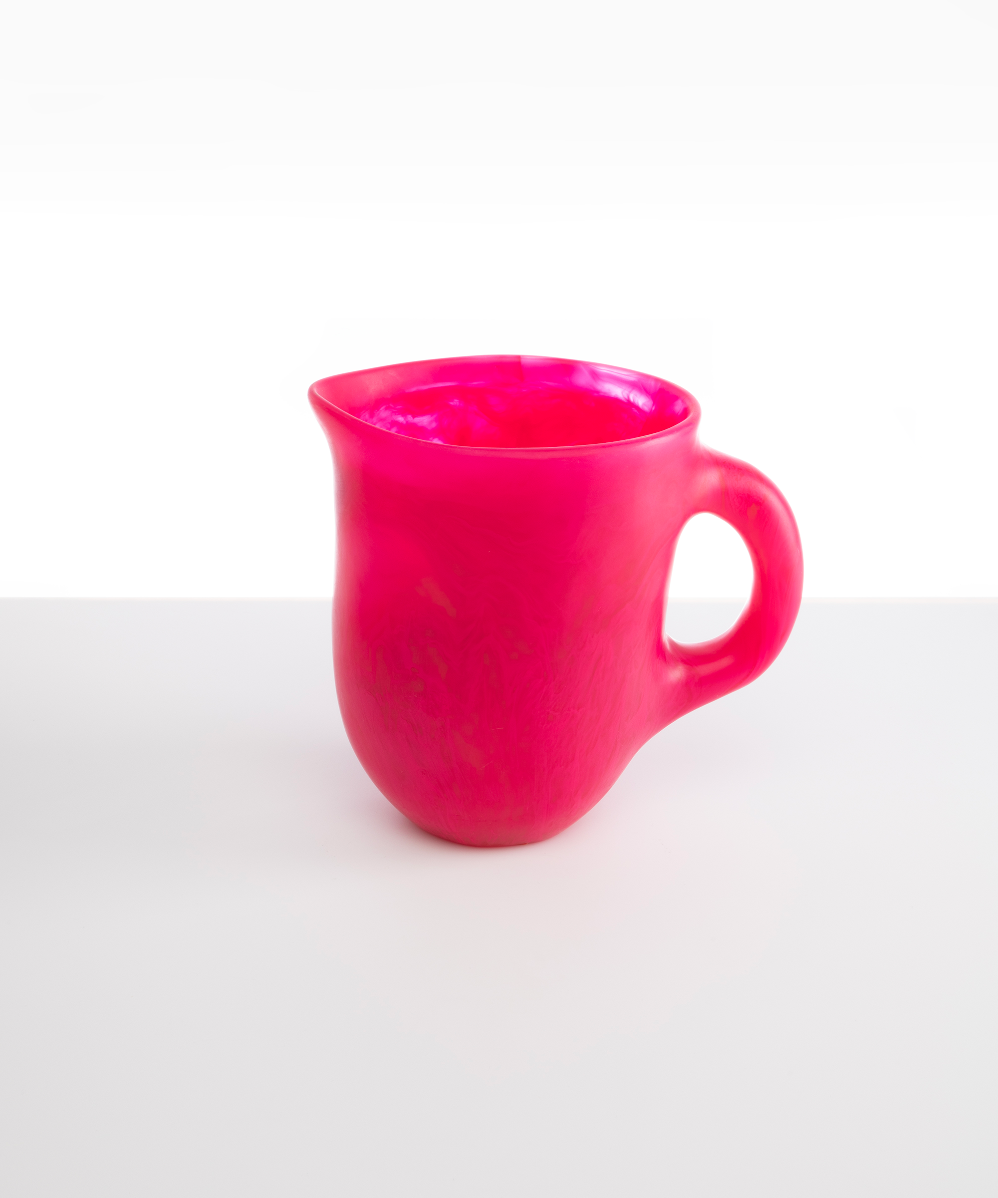 Dinosaur Designs Large Rock Jug in Flamingo color resin