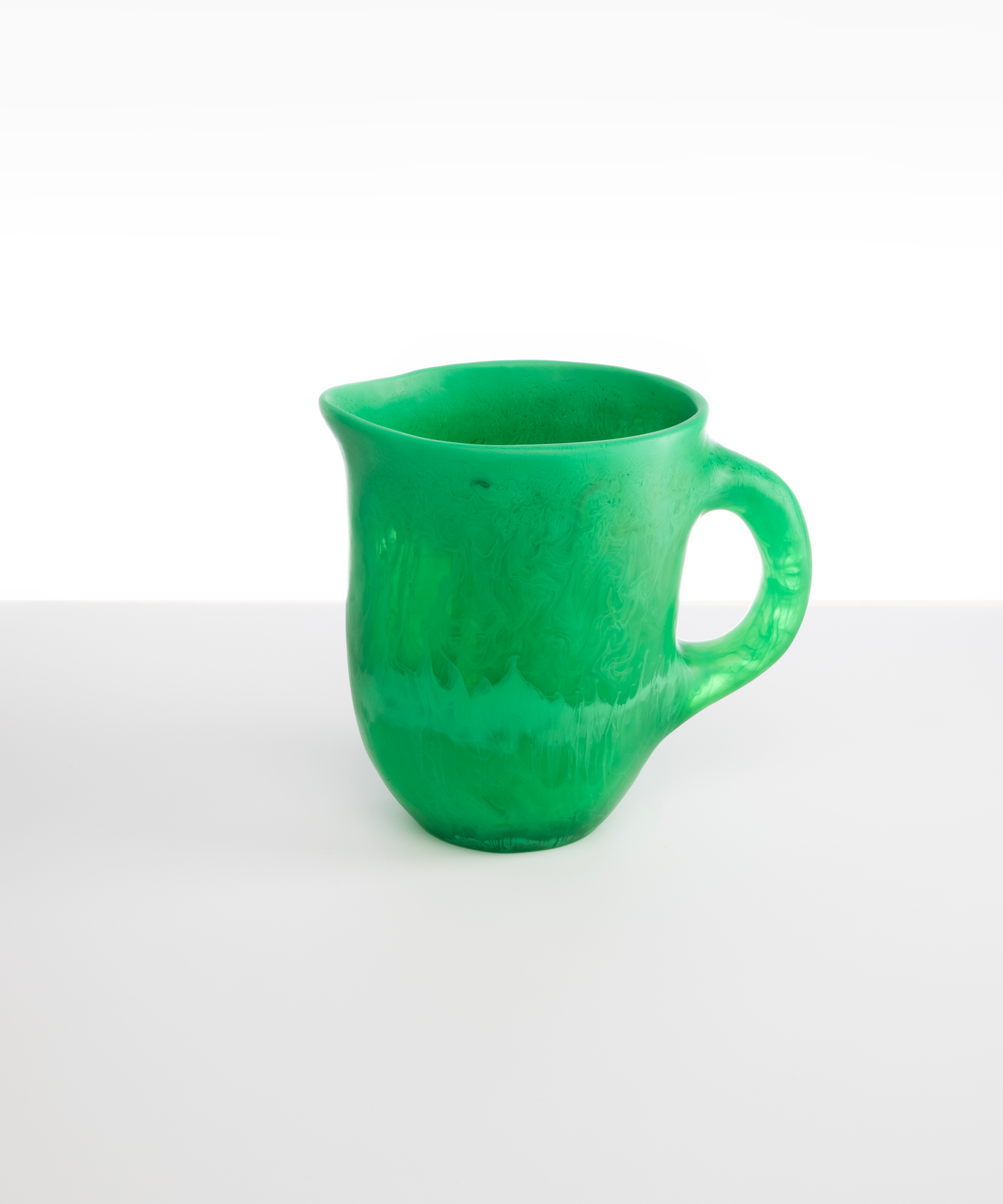 Dinosaur Designs Large Rock Jug in Leaf color resin