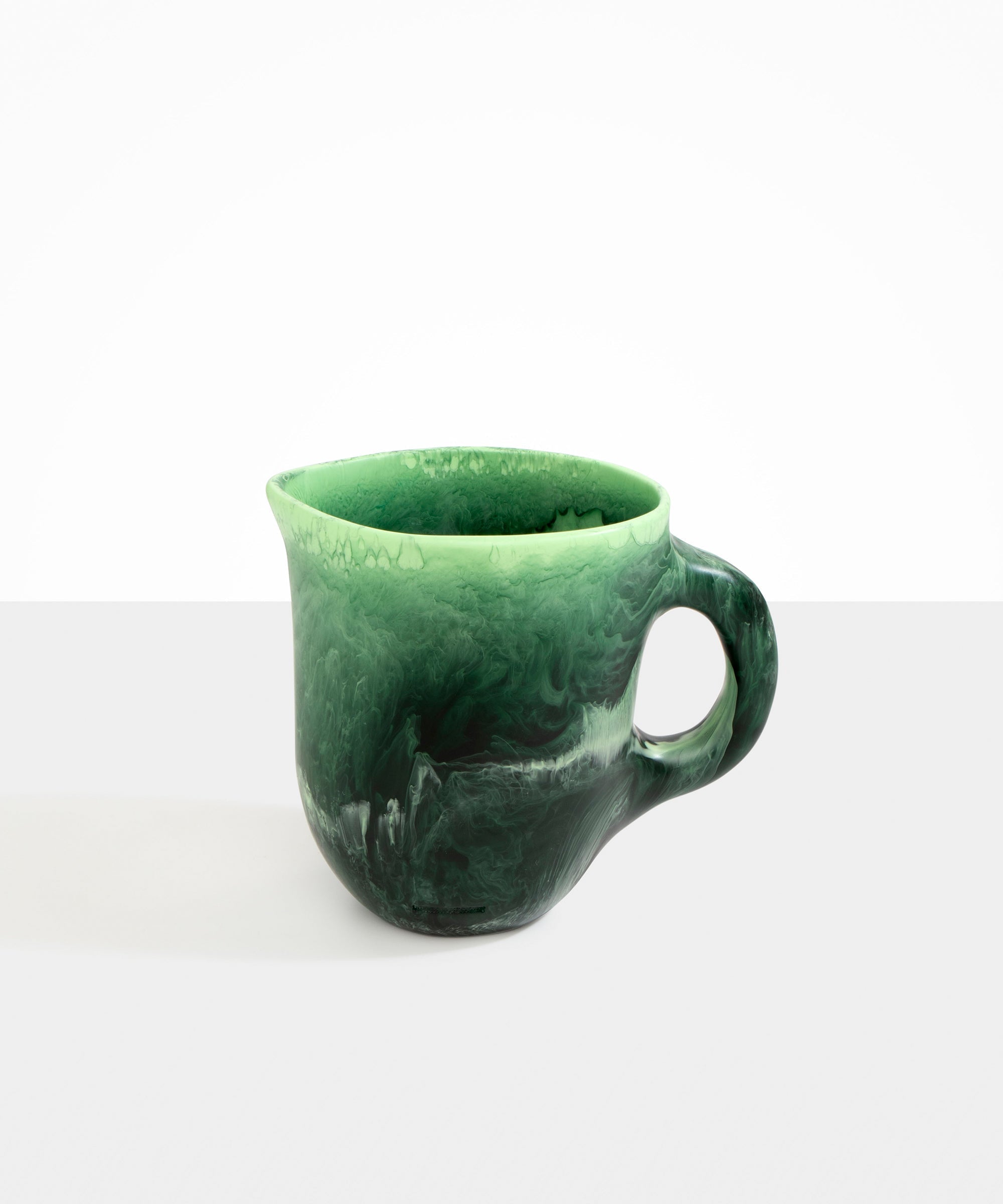 Dinosaur Designs Large Rock Jug in Moss color resin