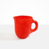 Dinosaur Designs Large Rock Jug in Poppy color resin