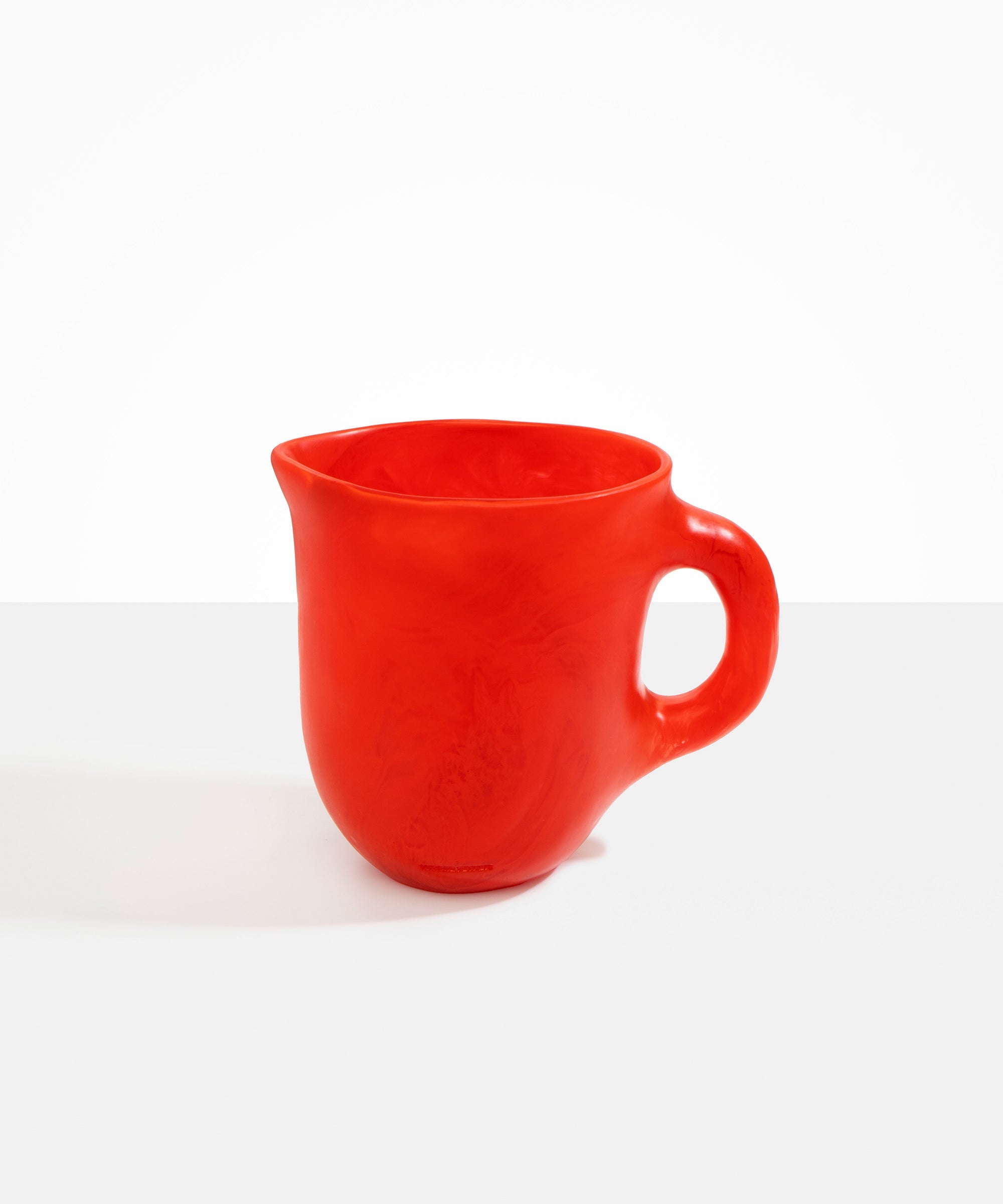 Dinosaur Designs Large Rock Jug in Poppy color resin