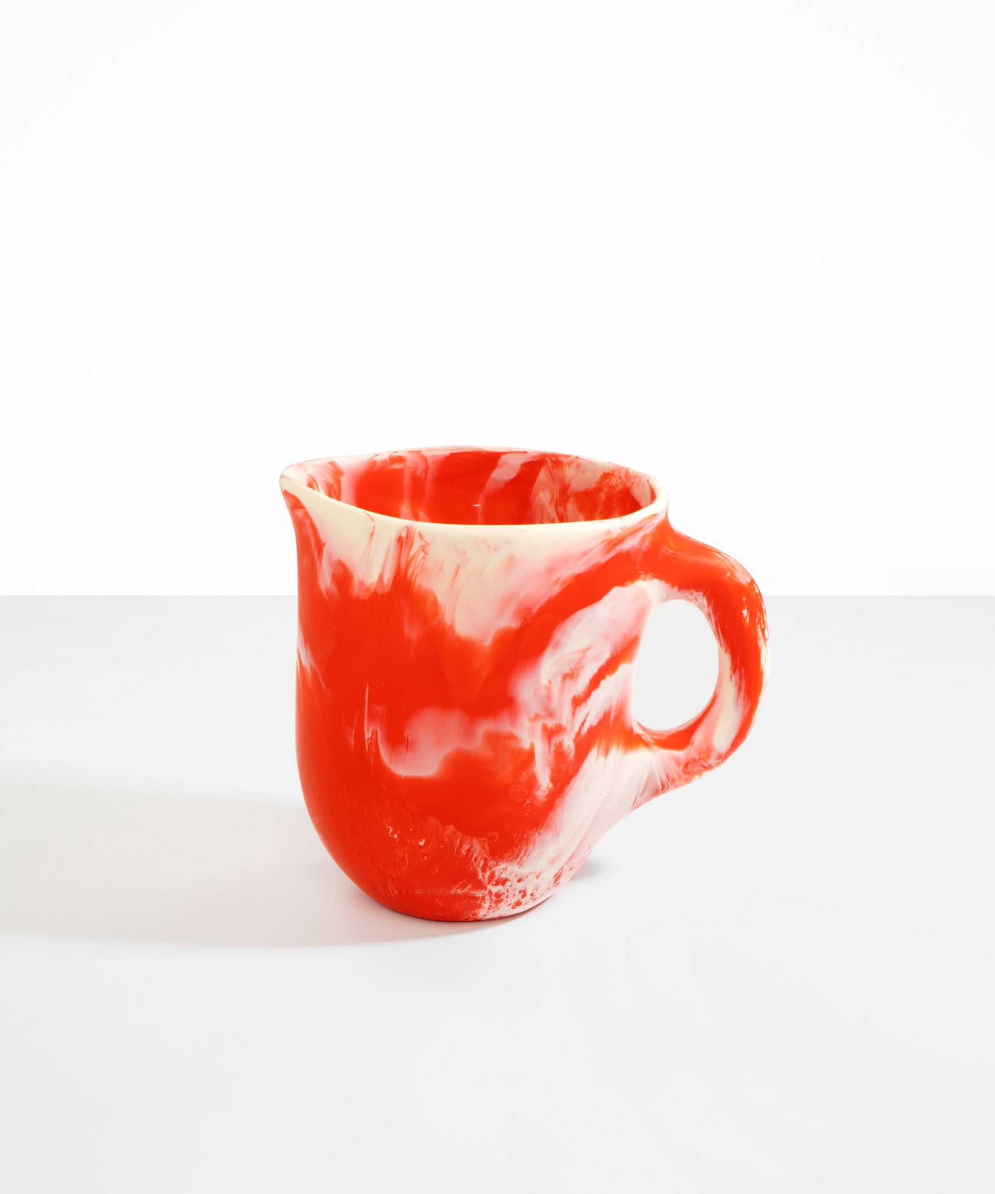 Dinosaur Designs Large Rock Jug in Strawberry color resin