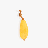 Dinosaur Designs Pebble Keyring in Honeycomb color resin