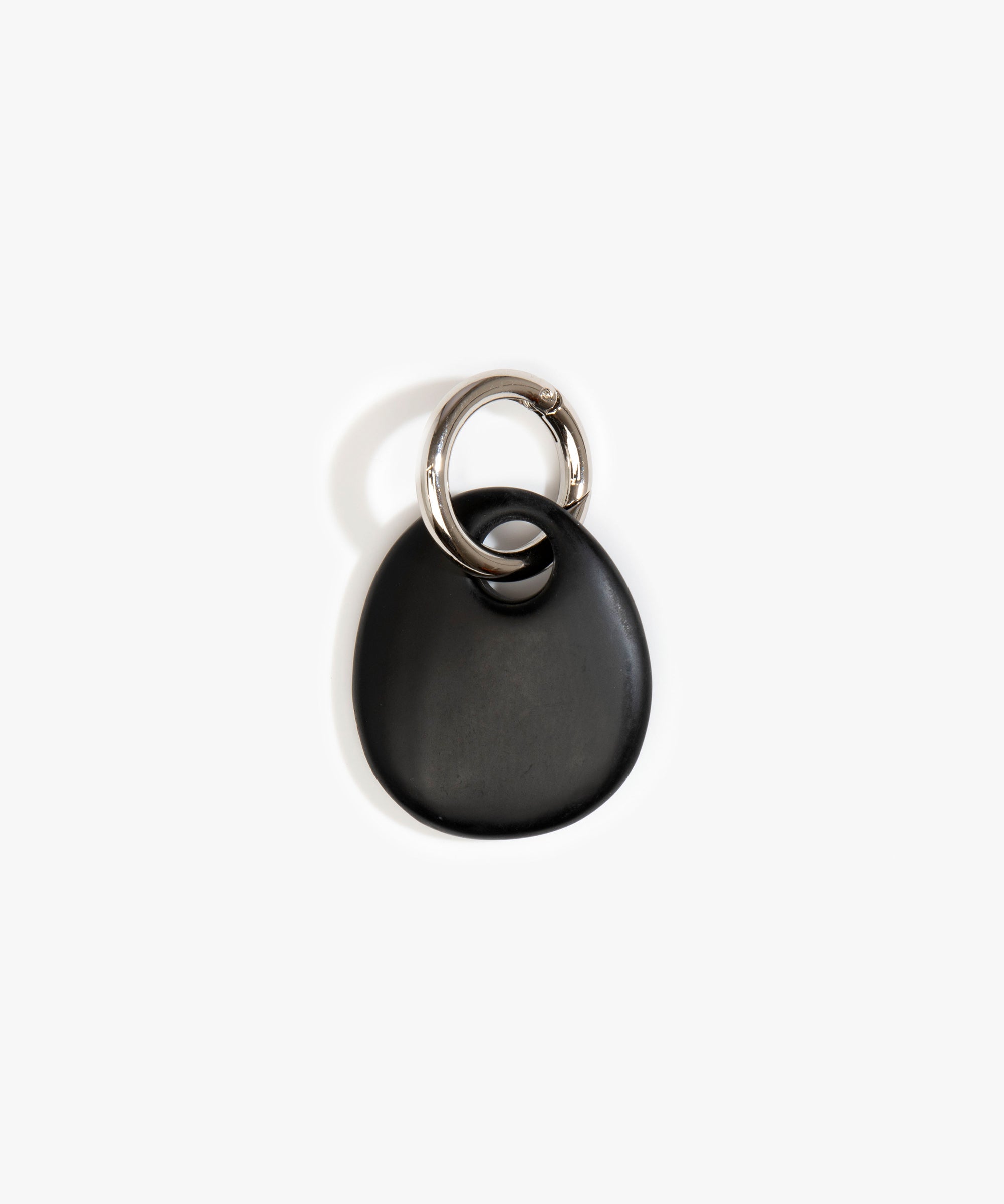 Dinosaur Designs Earth Keyring in Black color resin with Gunmetal Metal