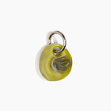 Dinosaur Designs Earth Keyring in Malachite color resin with Gunmetal Metal