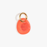 Dinosaur Designs Earth Keyring in Lychee color resin with Brass Metal