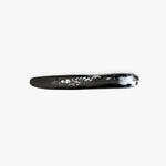 Dinosaur Designs Stone Cheese Knife in Black Marble color resin