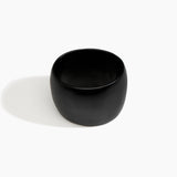 Dinosaur Designs Extra Large Organic Oval Bangle in Black color resin with Wide Fit