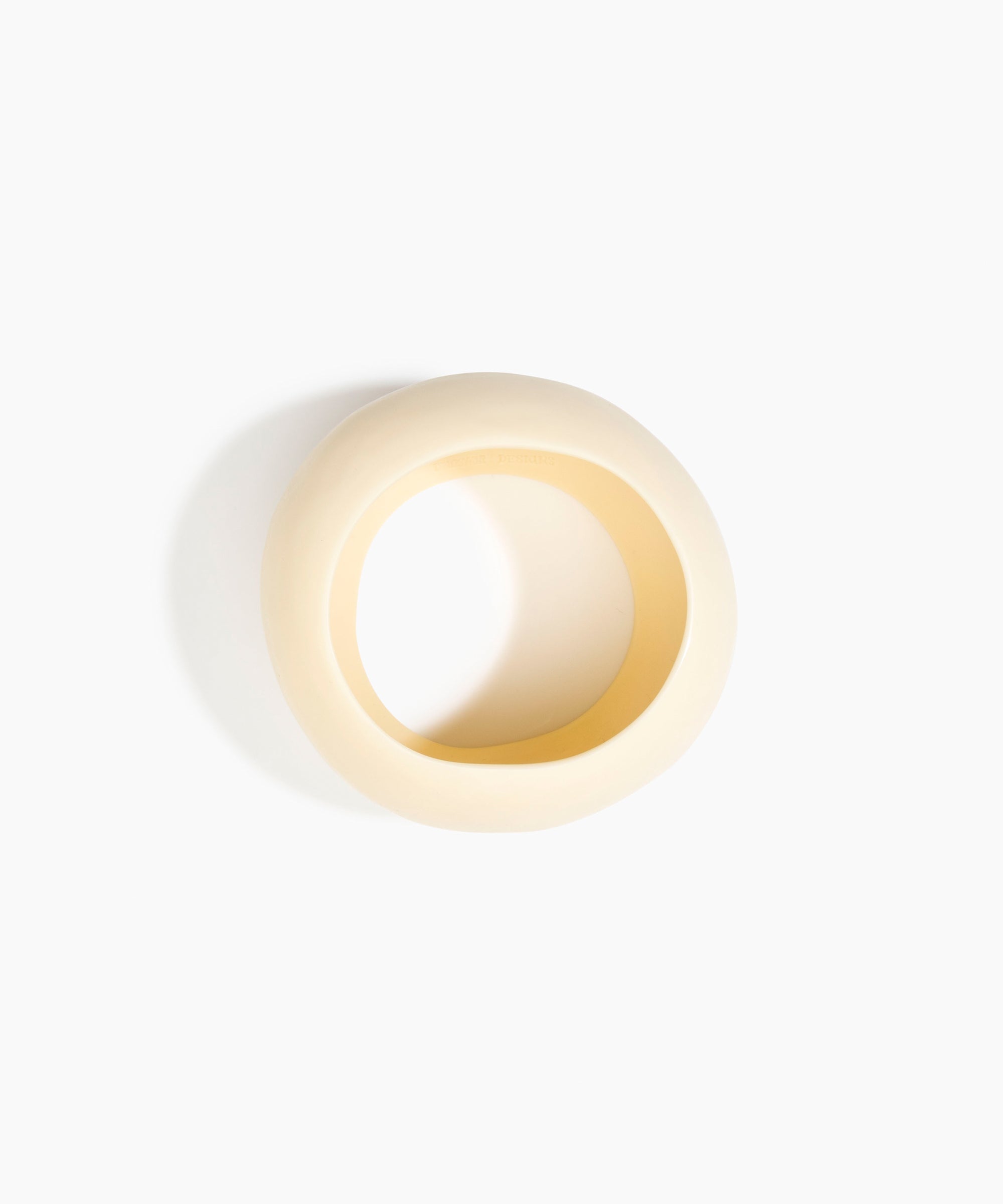 Dinosaur Designs LBPLNBLD boulder bangle CREAM