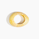 Dinosaur Designs Large Rock Bangle in Daisy color resin with Wide Fit