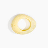 Dinosaur Designs Large Rock Bangle in Lemon color resin with Wide Fit