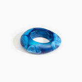 Dinosaur Designs LBRCKLGE large rock bangle SKY