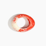 Dinosaur Designs Large Rock Bangle in Strawberry color resin with Wide Fit