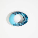 Dinosaur Designs Large Rock Bangle in Water color resin with Wide Fit