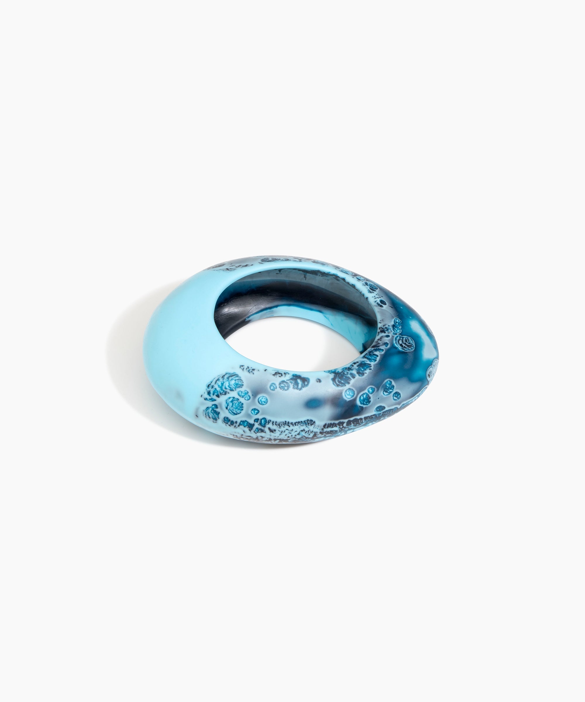 Dinosaur Designs LBRCKLGE large rock bangle WATER