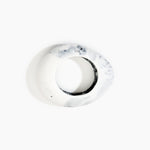 Dinosaur Designs Large Rock Bangle in White Marble color resin with Wide Fit