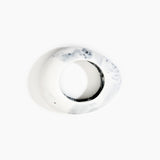Dinosaur Designs Large Rock Bangle in White Marble color resin with Wide Fit