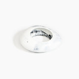 Dinosaur Designs LBRCKLGE large rock bangle WHITE MARBLE