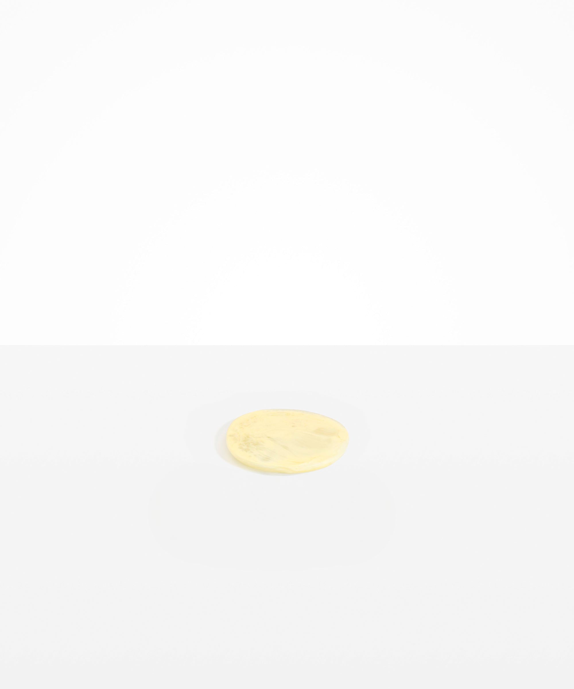 Dinosaur Designs Boulder Coaster in Lemon color resin