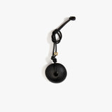 Dinosaur Designs Flat Watercolor Bag Charm in Black color resin with Brass Material
