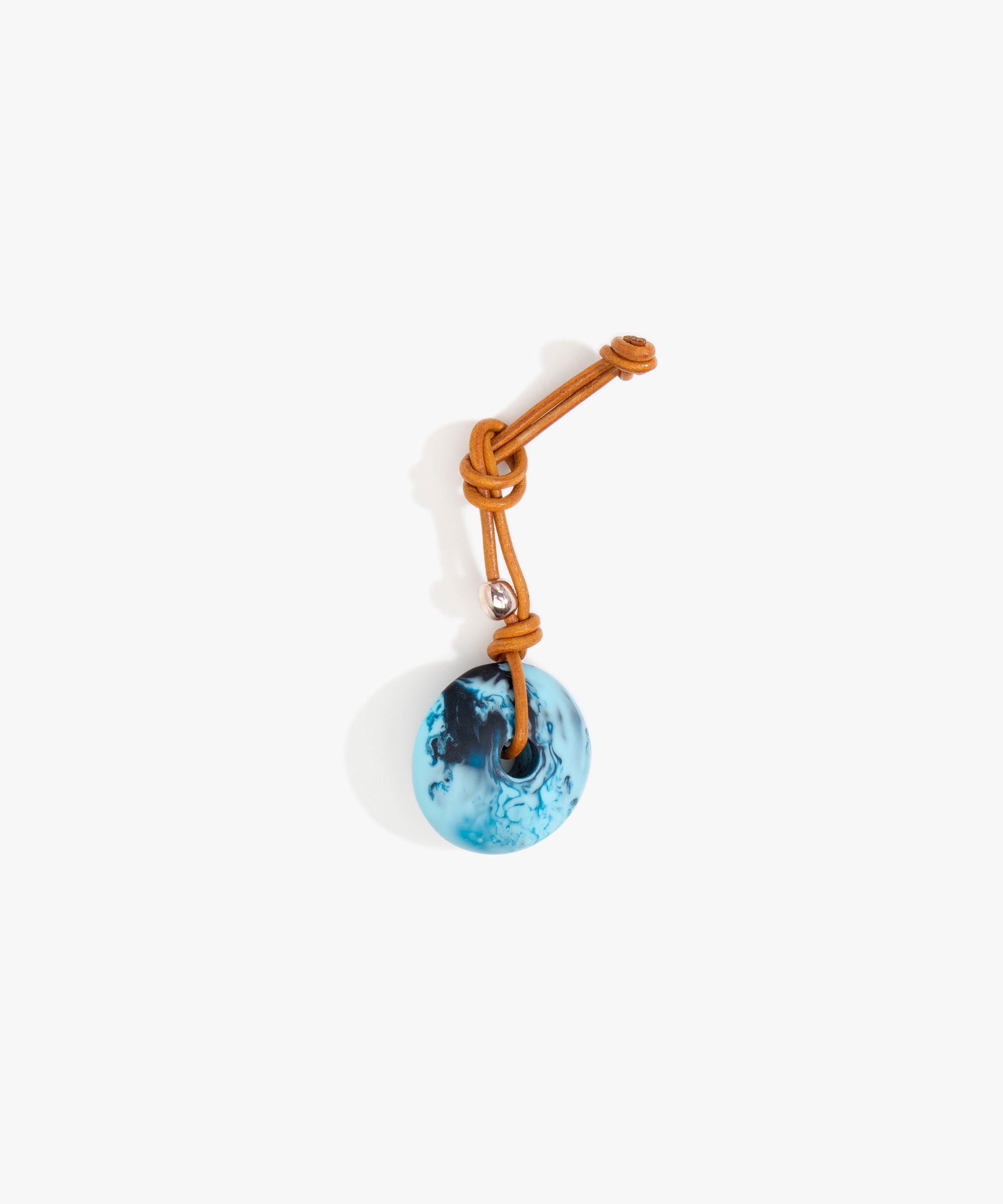 Dinosaur Designs Flat Watercolor Bag Charm in Water color resin with 925 Sterling Silver Material